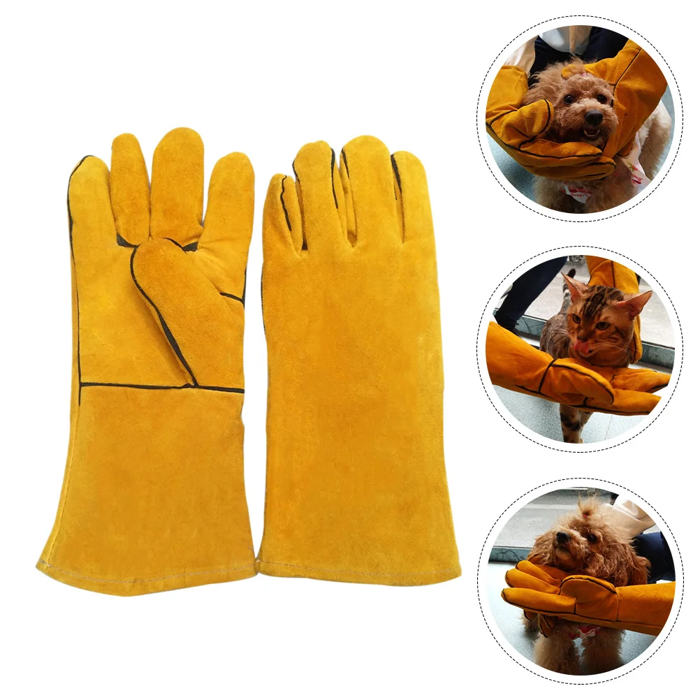 

Anti Bite Gloves Anti-bite Mittens Thicken Pet Feeding Supplies Bite-proof Fleece Lining Accessory Thickening