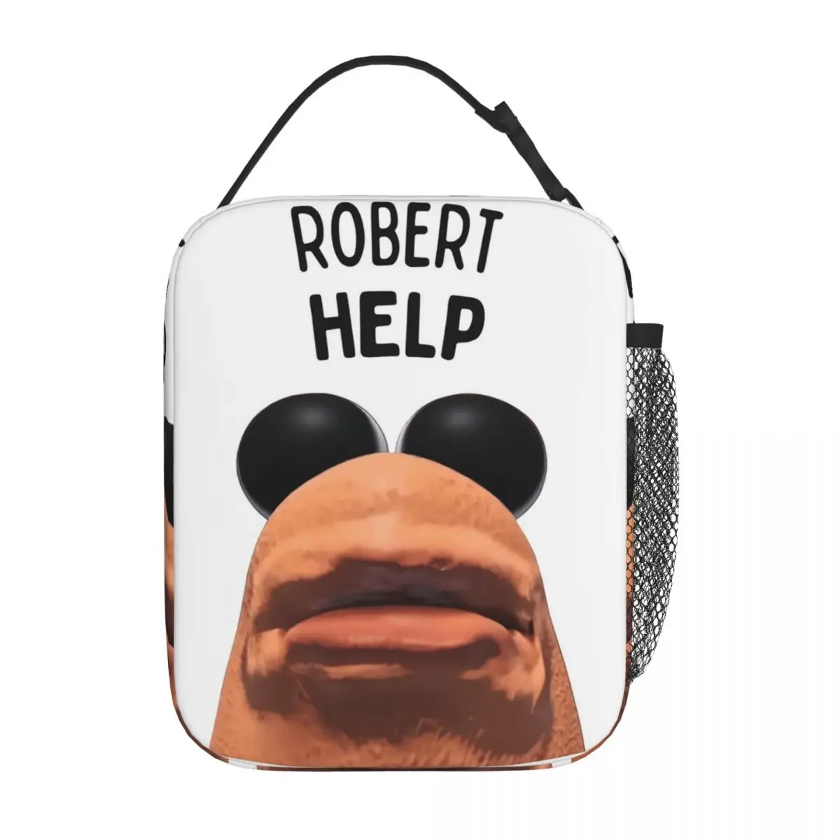 Marcus The Worm Robert Help Insulated Lunch Bag for Women Kids Portable Food Boxes Thermal Lunch Box Tote