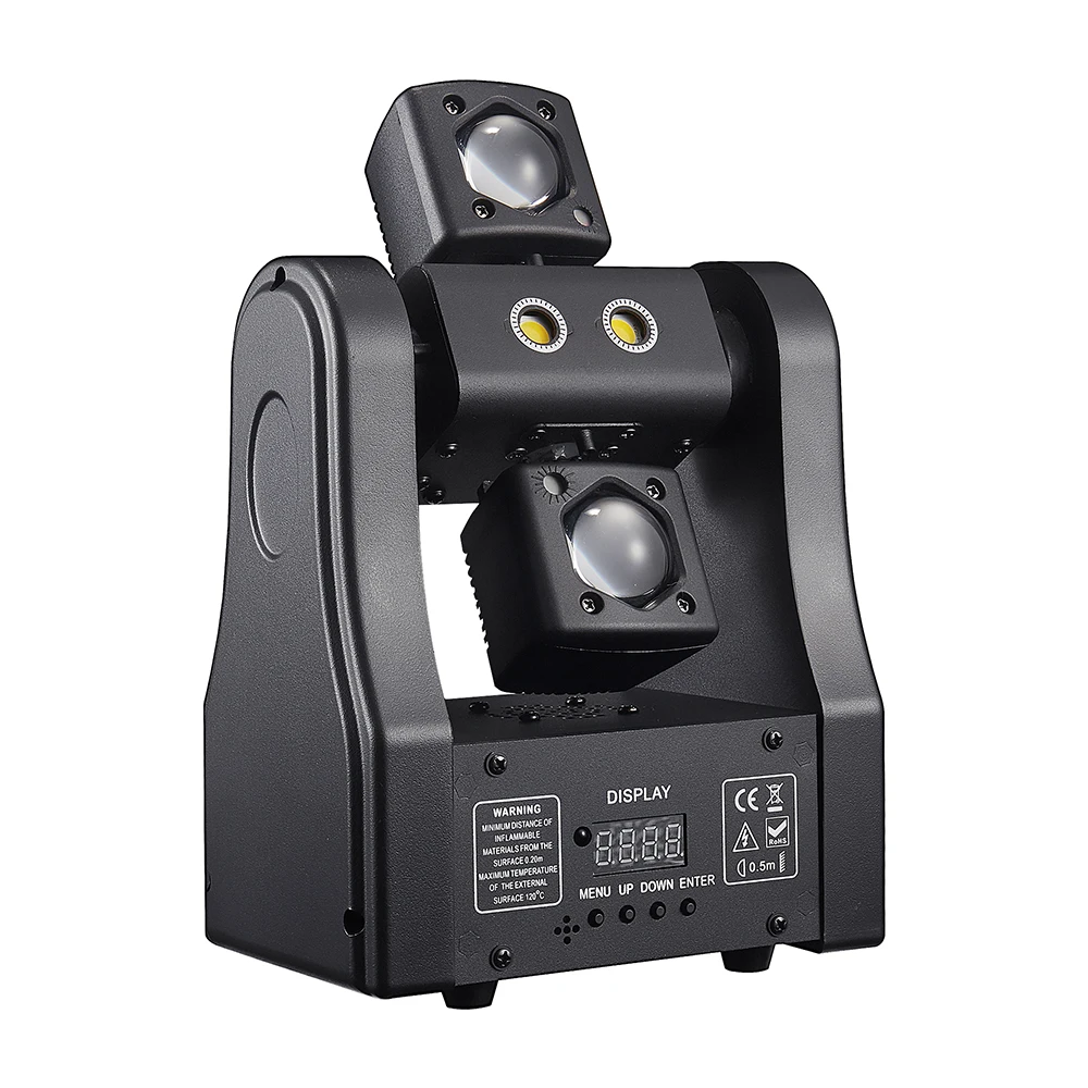 48W Mini Moving Head Beam Light Remote Control LED Beam Strobe Party Light DMX512 Sound Activated DJ Disco Stage Effect For Club view 3