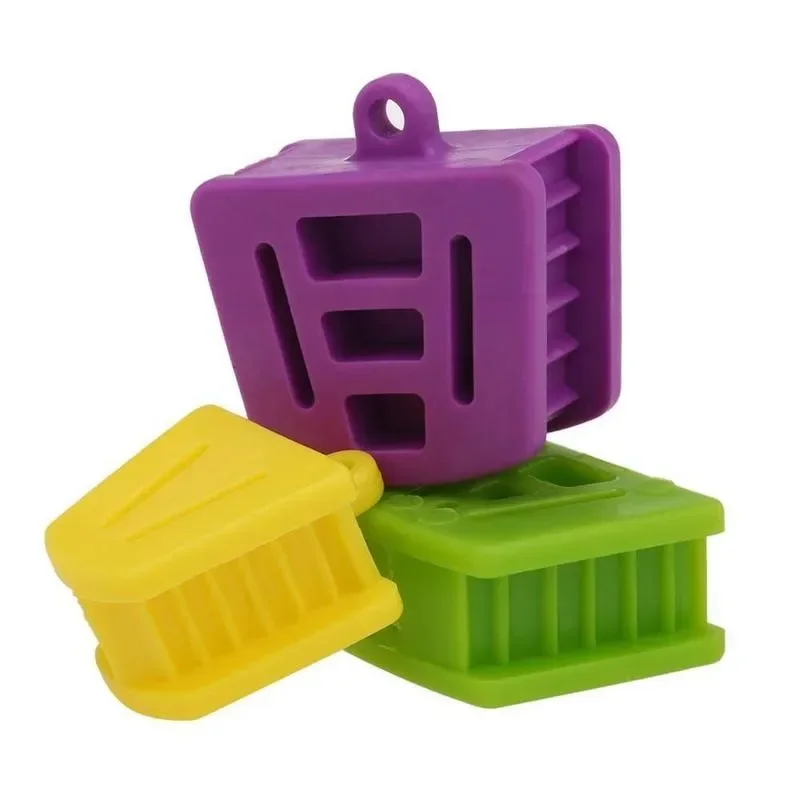 3Pcs Dental Silicone Mouth Prop Bite Blocks, Mouth Opener L M S 3 Colors, Dentistry Tool