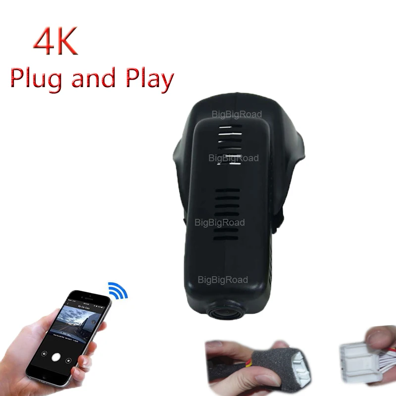 

4K Plug And Play Car Wifi DVR Video Recorder Dash Camera For Volvo XC60 XC 60 2009 2010 2011 2012 2013 2014 2015 / S60L 2018