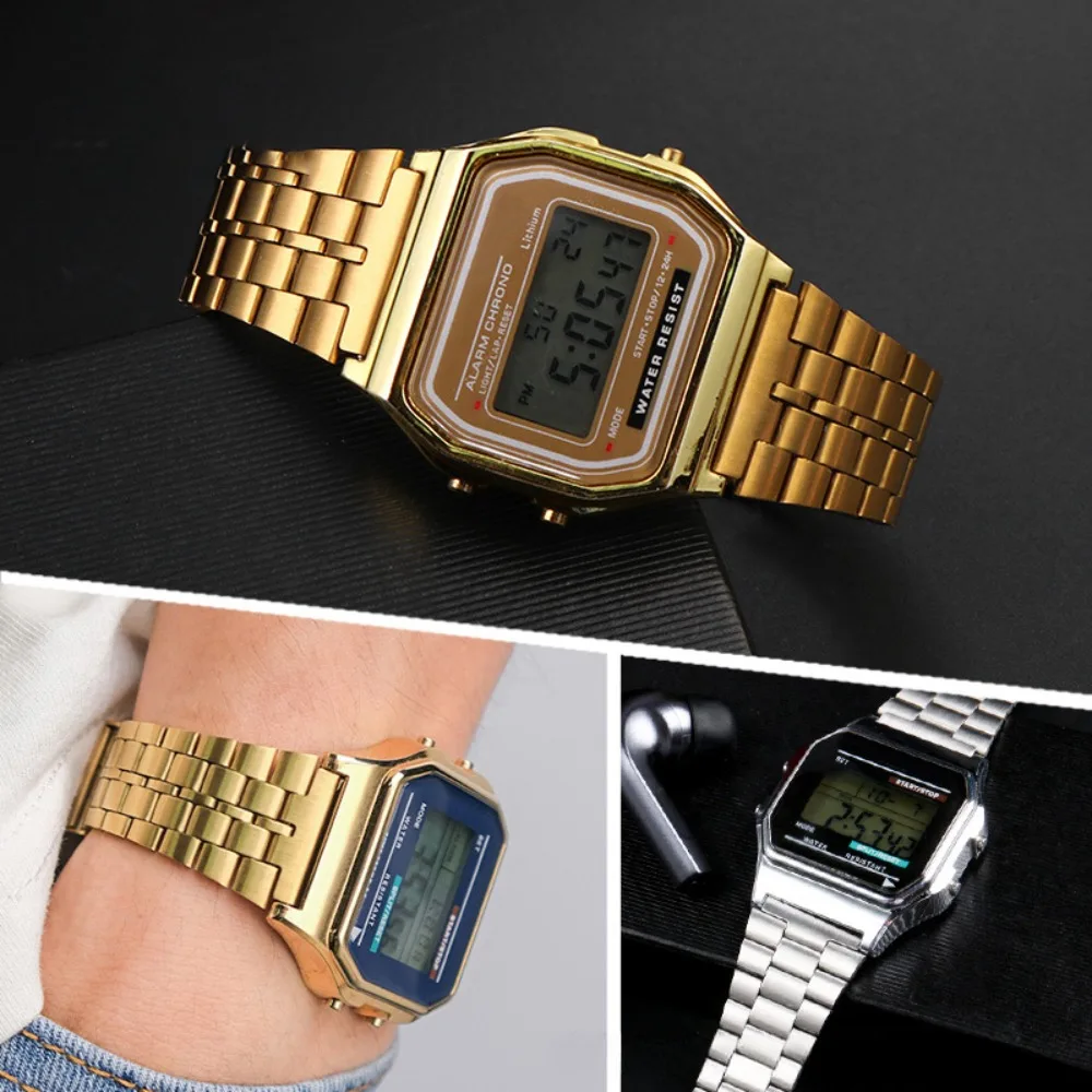 18mm Stainless Steel Watch Band for Casio F-91W SGW400 F91W F84 F105 108 A158W 168 AE1200 1300 Women Men Bracelet Metal Straps