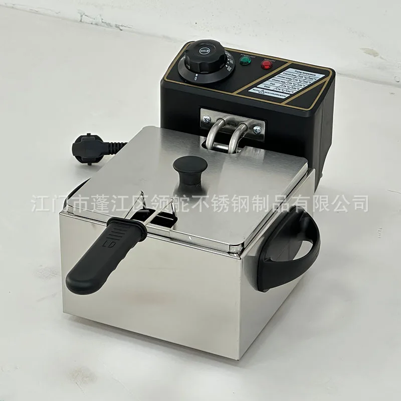 Commercial 2L Single Tank Electric Deep Fryer Stainless Steel Snack Frying Machine