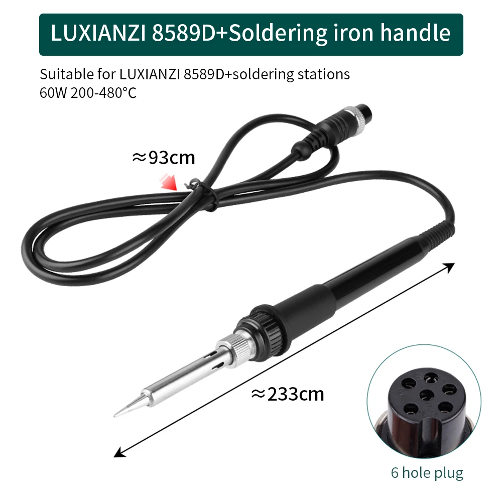 LUXIANZI Electric soldering iron Handle 8589D Soldering Stations Accessories Rework Station Welding Solder Repair Tool