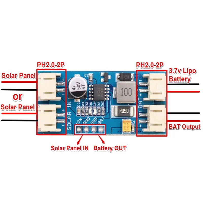 Cargador solar CN3791 MPPT 3,7 V 4,2 V Módulo de placa de carga de batería de litio