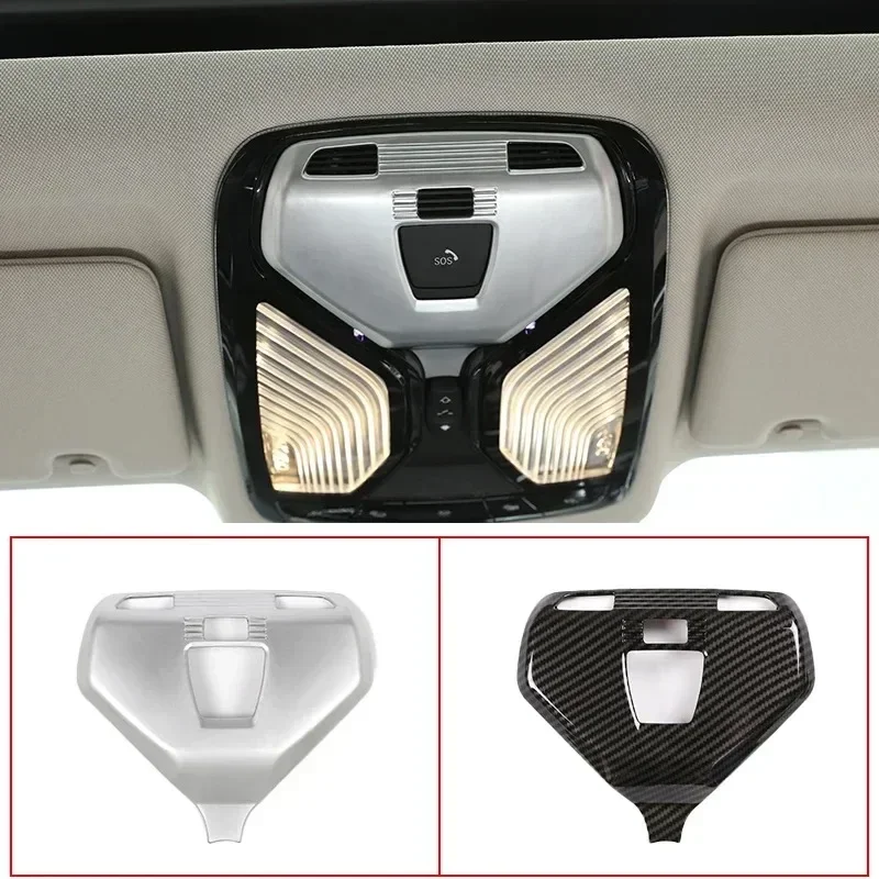 

For BMW 5 7 Series X4 G30 G02 G11 G12 2016-2023 ABS Carbon Fiber Car Roof Reading Lamp Frame Cover Trim Interior Car Accessories