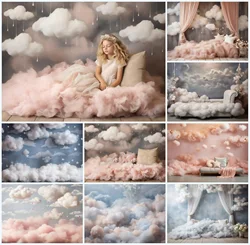 Mehofond Photography Background Clouds Newborn Portrait Photo Studio Photocall Props Children Portrait Backdrop Decor Banner