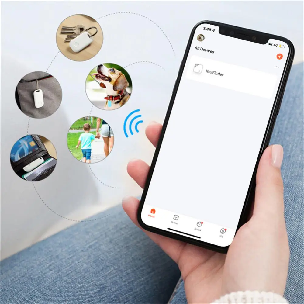 CozyLife AIYATO Tag,Works With Find My APP iOS System,Mini GPS Tracker Smart Locator Key Finder IP67 Waterproof