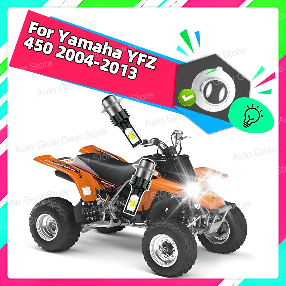 

2 светодиодных фар высокой мощности H6 90 Вт для Yamaha YFZ 450 2004 2005 2006 2007 2008 2009 2010 2011 2012 2013