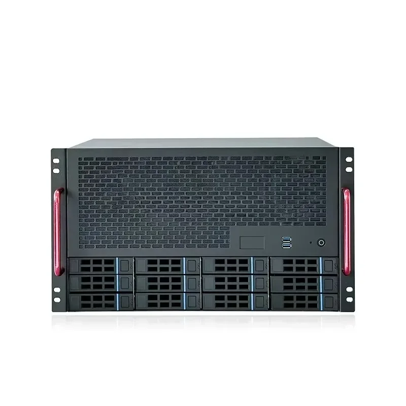 12S4 Server Nas Network Attached Storage Rack 12g Backplane ATX NAS Cases Mid Tower Fan Cooler