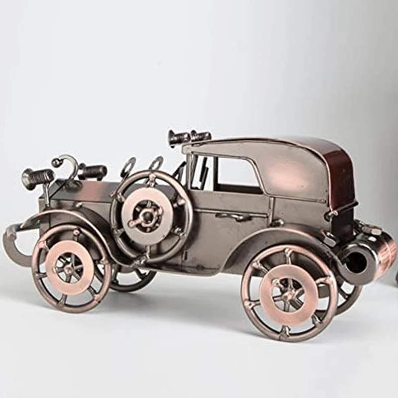 1 PCS Copper Desktop Home Decoration Metal Models Antique Vehicle Model Iron Car Model