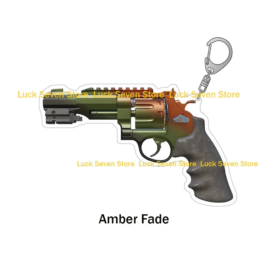 CS2 الذهاب لعبة سلاح R8 مسدس قرمزي الويب العظام مزورة بقاء فينيكس ماركر سلسلة مفاتيح مصنوعة من الأكريليك حقيبة قلادة هدية أنيمي لعبة #2