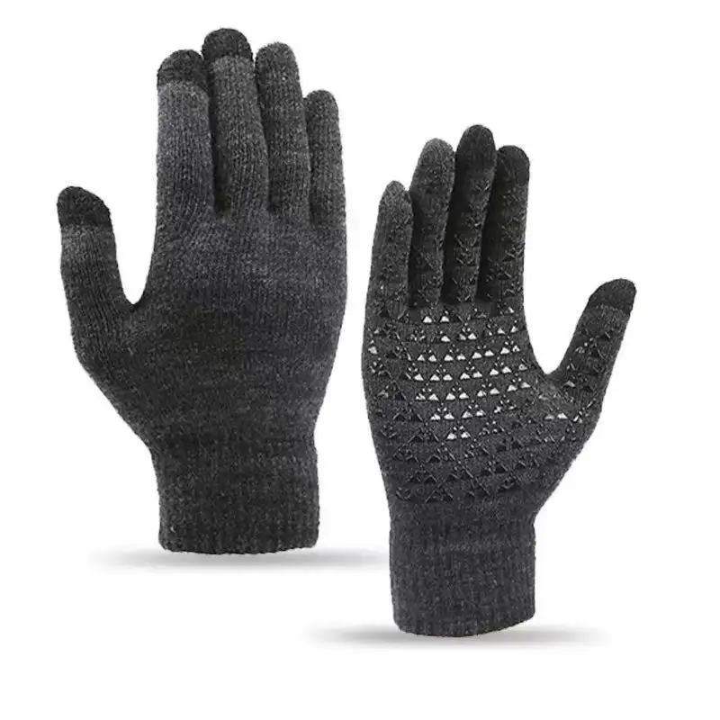 Randomly equipped with warm autumn and winter gloves for children aged 3 to 12, including anti-slip gloves with dispensing glue
