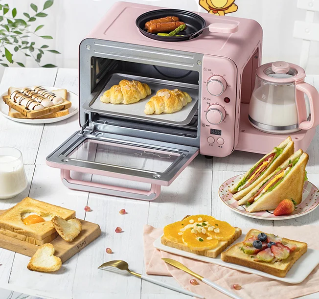 تصنيع مجموعة الإفطار 3 في 1 (البيض المقلي، المحمصة، صانع القهوة)، 3 في 1 آلة الإفطار