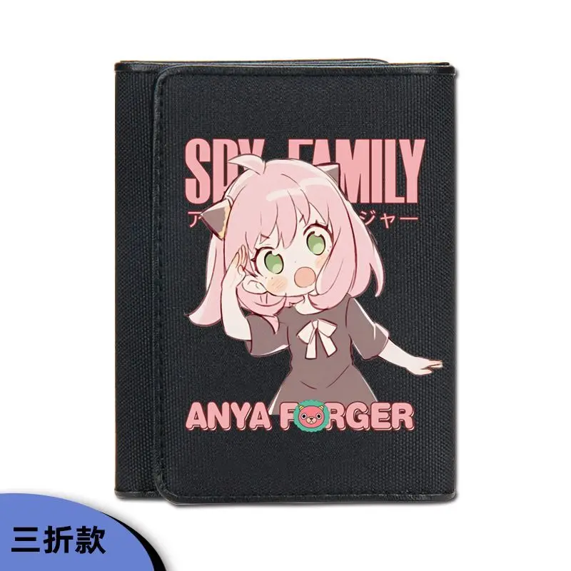Spy X Family Merchandise Cute Cartoon Wallet Short Coin Purse Ins Aniya Anime Two-Dimensional Anime