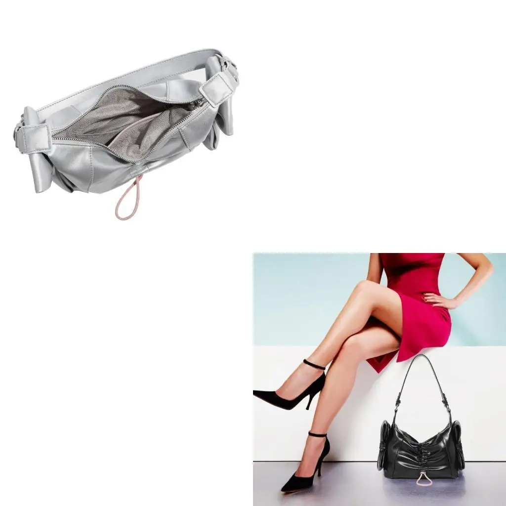 

Женская сумка с ручкой сверху, сумка под подмышками, сумка через плечо с милыми бантами, сумка-портмоне, эстетичная сумка для на