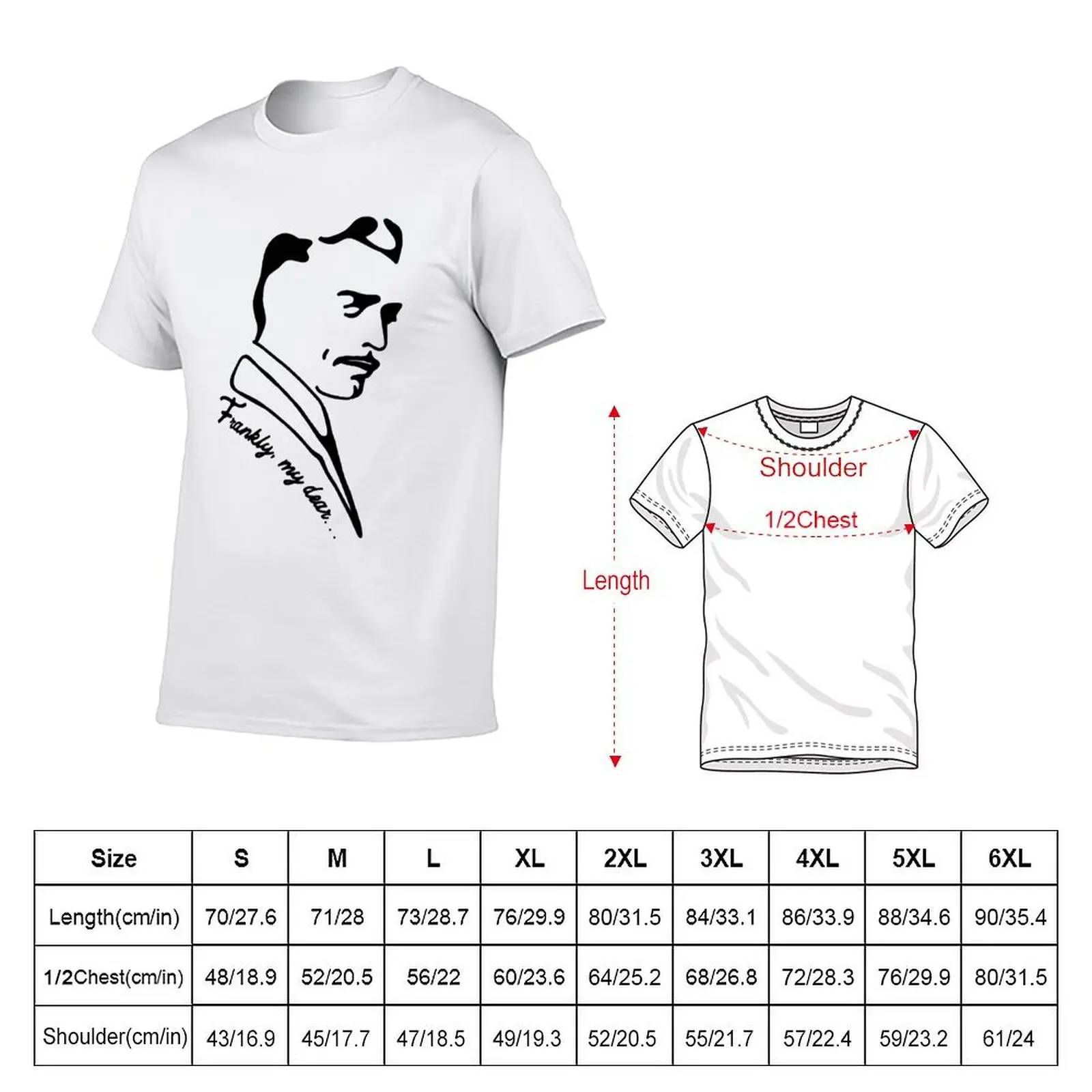 Clark Gable T-Shirt plus size tops shirts graphic oversized t shirts for men