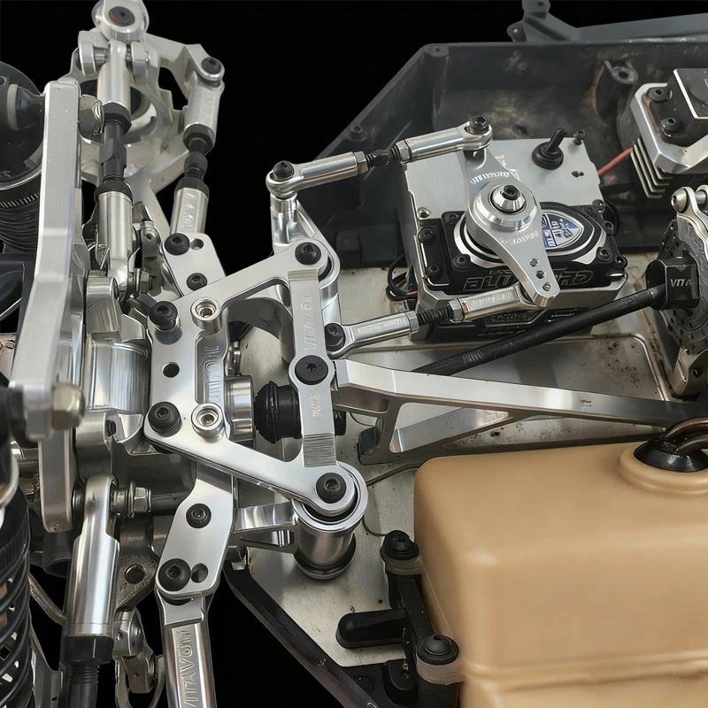 مع إعادة تصميم Vitavon نظام كرنك الجرس LOSI 5T 2.0 V2 مع مثبط مؤازر زنبركي #3