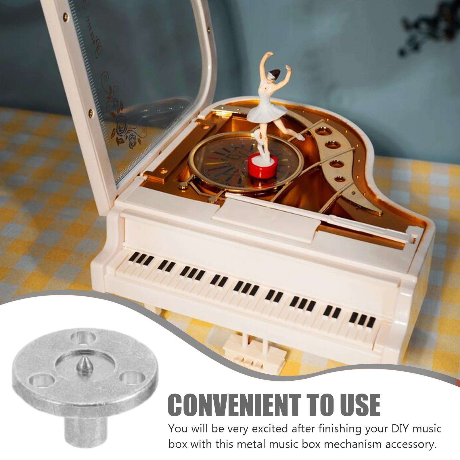 

10pcs Mechanism Parts Metal Diy Musical Movement Base For Craft Replacement Mechanism Part, Music Box Accessories, Diy Music Box