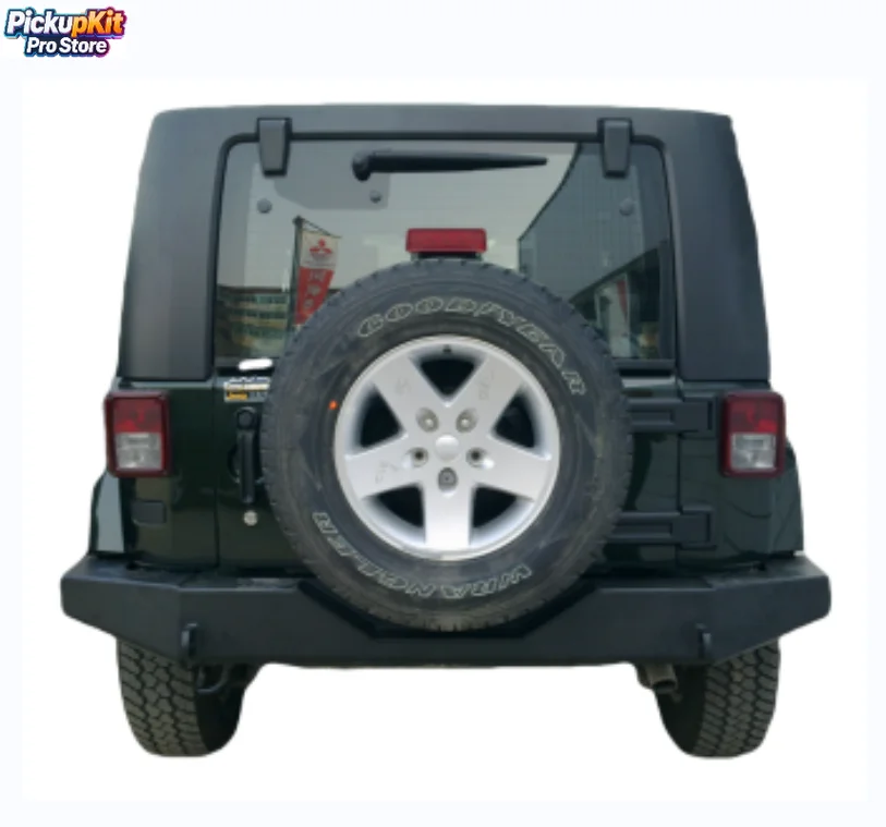 

Heavy-Duty Off-Road Steel Rear Bumper with D-Rings for Wrangler JK