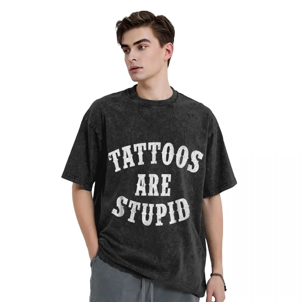 

Tattoos Are Stupid Funny Sarcastic Tattoo Gift T-Shirt sports fans oversizeds Blouse summer clothes luxury clothes men