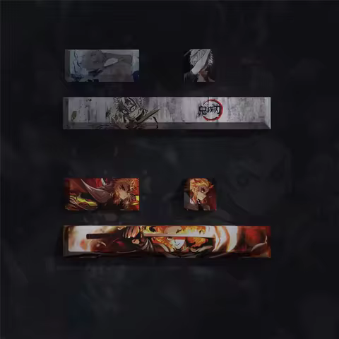 Anime Keycaps DIY Spacebar Supplement PBT Key Caps Custom Cherry Profile for Mechanical Keyboard