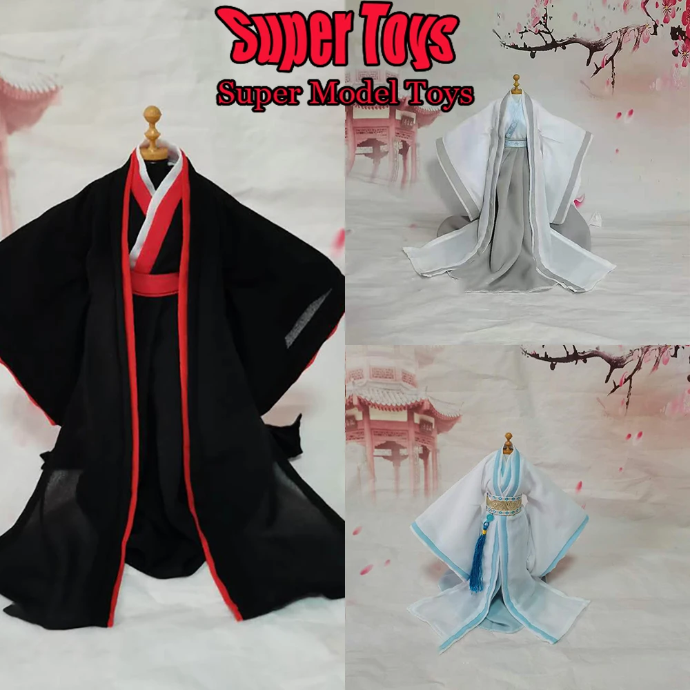 In Stock 1/6 Scale Women/Male Soldier Clothes Accessory Same Gender design 3 Style Ancient Hanfu For 12'' Action Figure Model