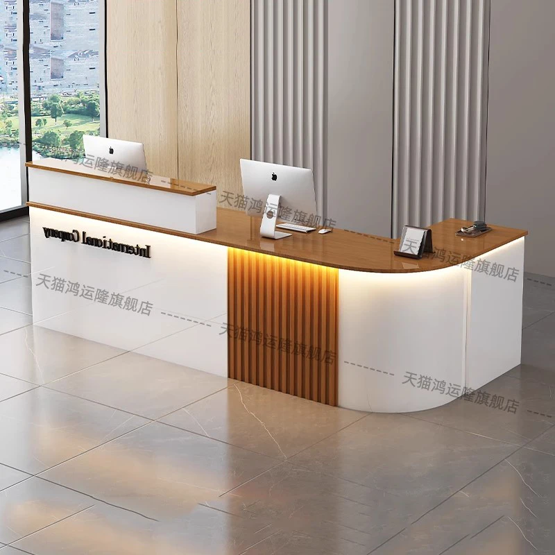 Company Modern Reception Desks Shop Beauty Bar Luxury Restaurant Hotel Reception Desks Executive Mostrador Commercial Furniture