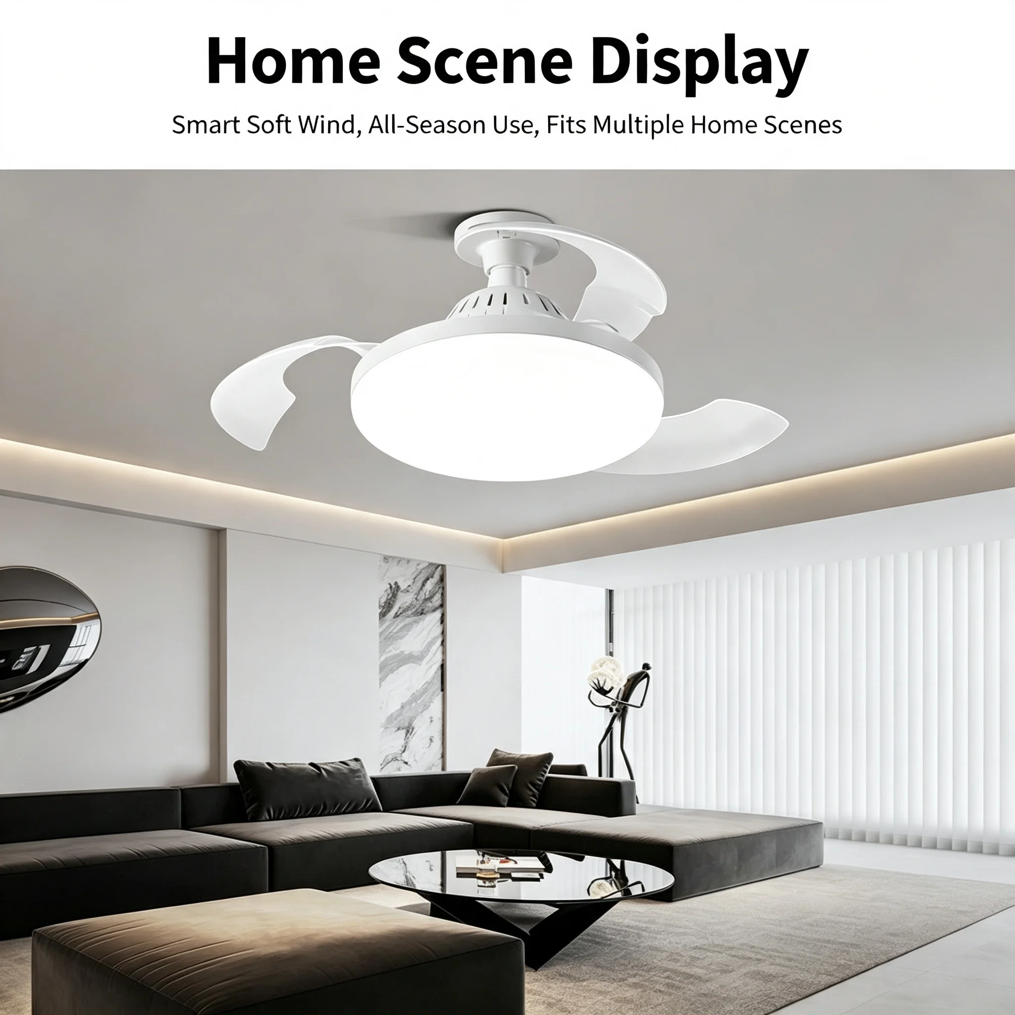 مروحة سقف تلسكوبية غير مرئية م - مراجعة Decor Lighting Ceiling Fans وسعره