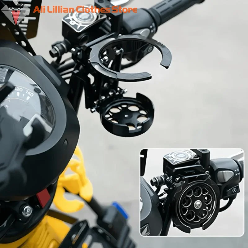 New 1/4Pcs Motorcycles Bottle Holder Water Cup Bracket Holder Accessor Foldable Turntable Motorcycle Cup Holder For Handlebar