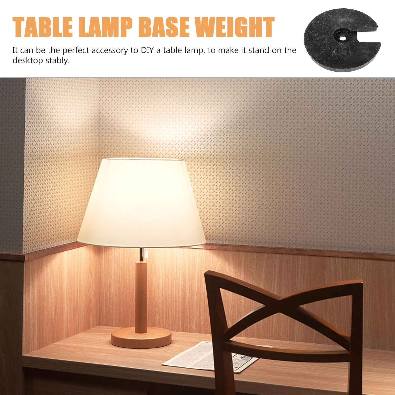 

Круглое основание для настольной лампы, пластиковое, устойчивое, с защитой от падения, для спальни, гостиной, кабинета, офиса, стола, запасная часть для самостоятельной сборки