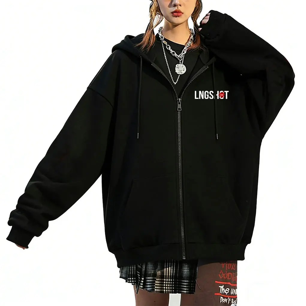 

Korean Band Lngshot Shot Callers Album 2026 Zipper Hoodie Men Kpop Fashion Trend Zip Up Jacket Male Oversized Zip Up Sweatshirt