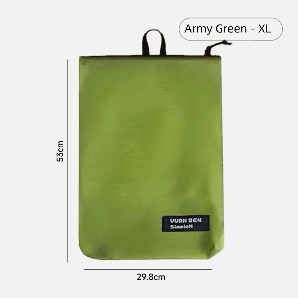 15D Nylon Travel Storage Bag Ultra Light Wear Resistant Waterproof Pouch Waterproof Silicone Coated Storage Pouch Camping Gear