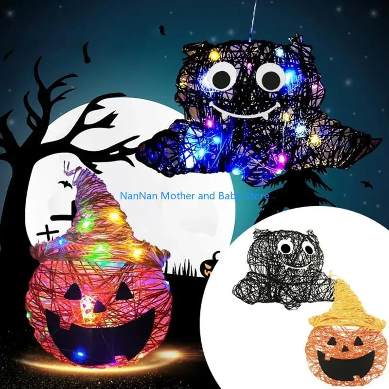 arte cuerdas jackolantern bricolaje festival colgante colgante linterna fiesta suministros decoraciones