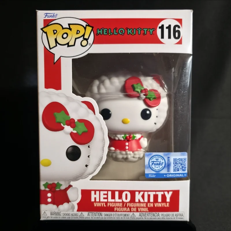 

Оригинальный Funko Pop Hello Kitty # Виниловая фигурка серии Sanrio 116, кукла, милая экшн-фигурка, модель игрушки, подарок для девочек