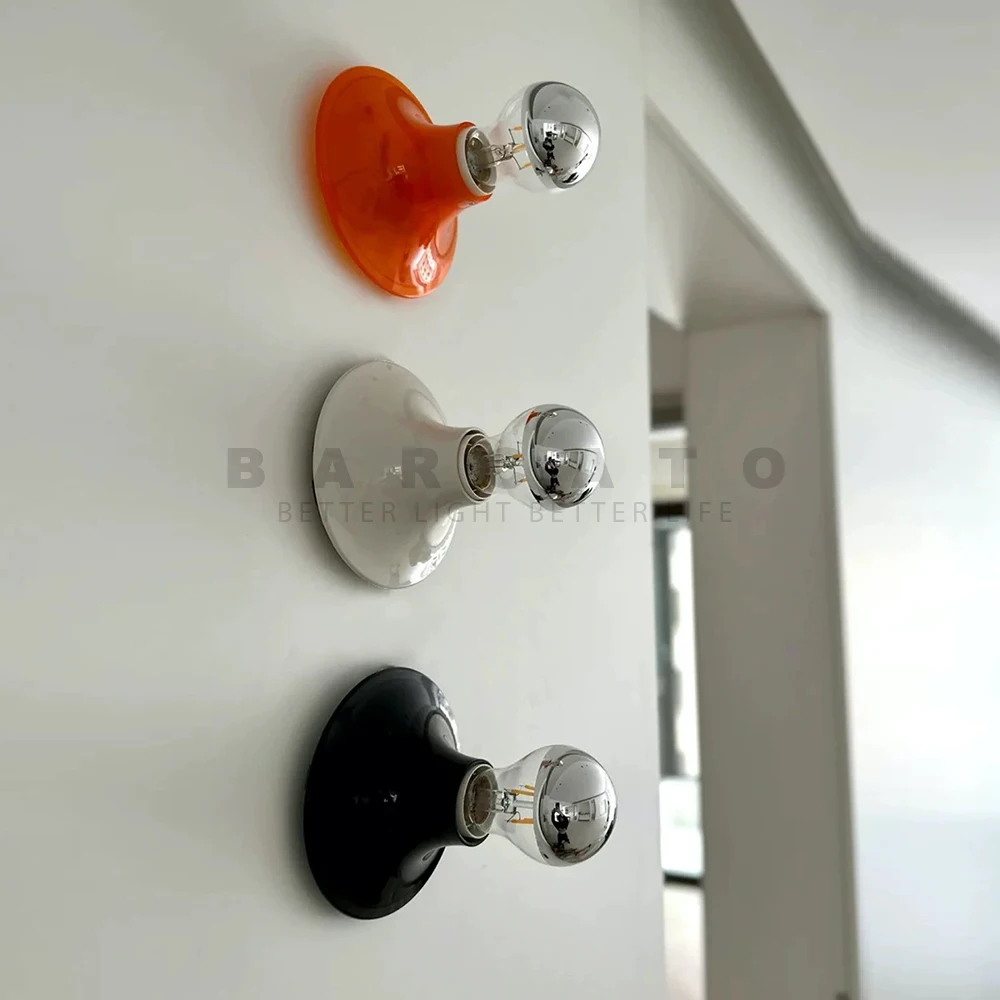 

Nordic Color Macaron Wall Lamp Creative Bedroom Background Beside Aisle Stairs Children's Room Cute LED Wall light E27 90-260V