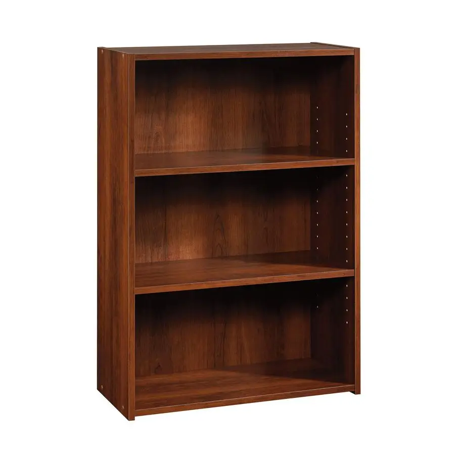 

Sauder Beginnings 3Shelf Bookcase, Bookshelf with Adjustable Storage Shelves, in Brook Cherry finish