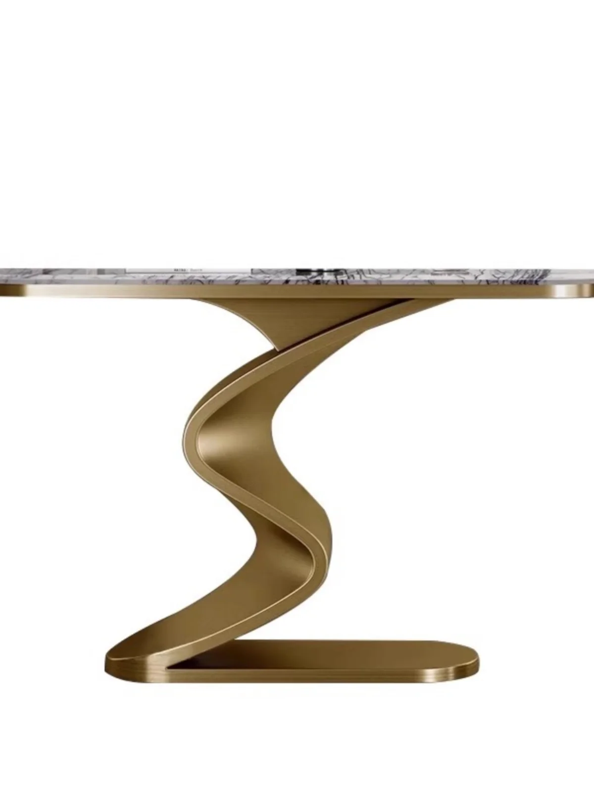 

Light luxury marble luxury stone entrance table ultra-narrow entrance cabinet villa hotel corridor strip case end view table
