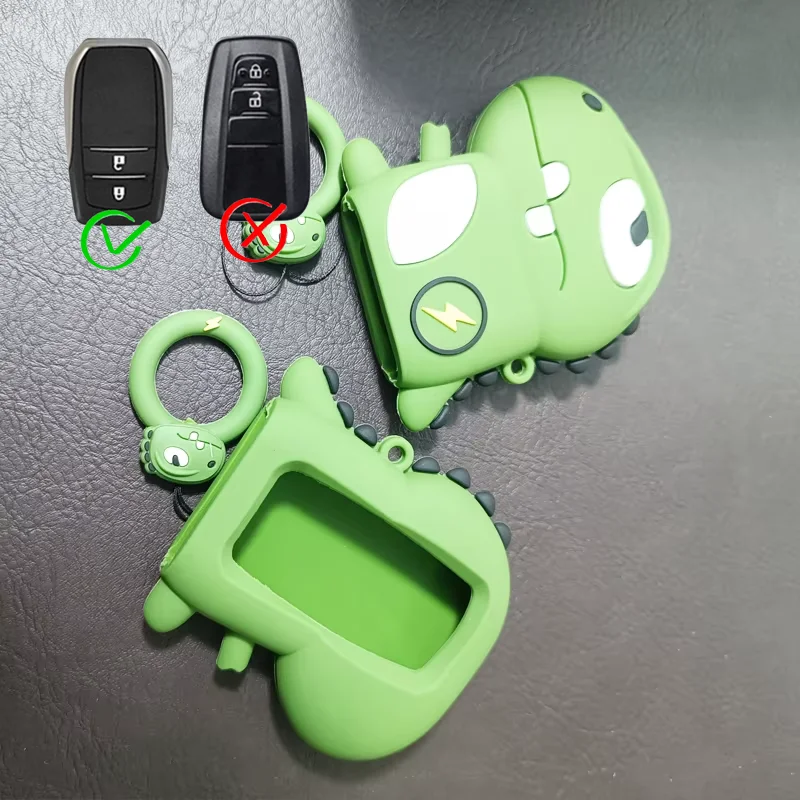 

Dinosaur Silicone for Toyota Yaris Carina Corolla Avensis Remote Smart Key Case Cover Fob Holder 2 3 4 5 6 Button Accessories