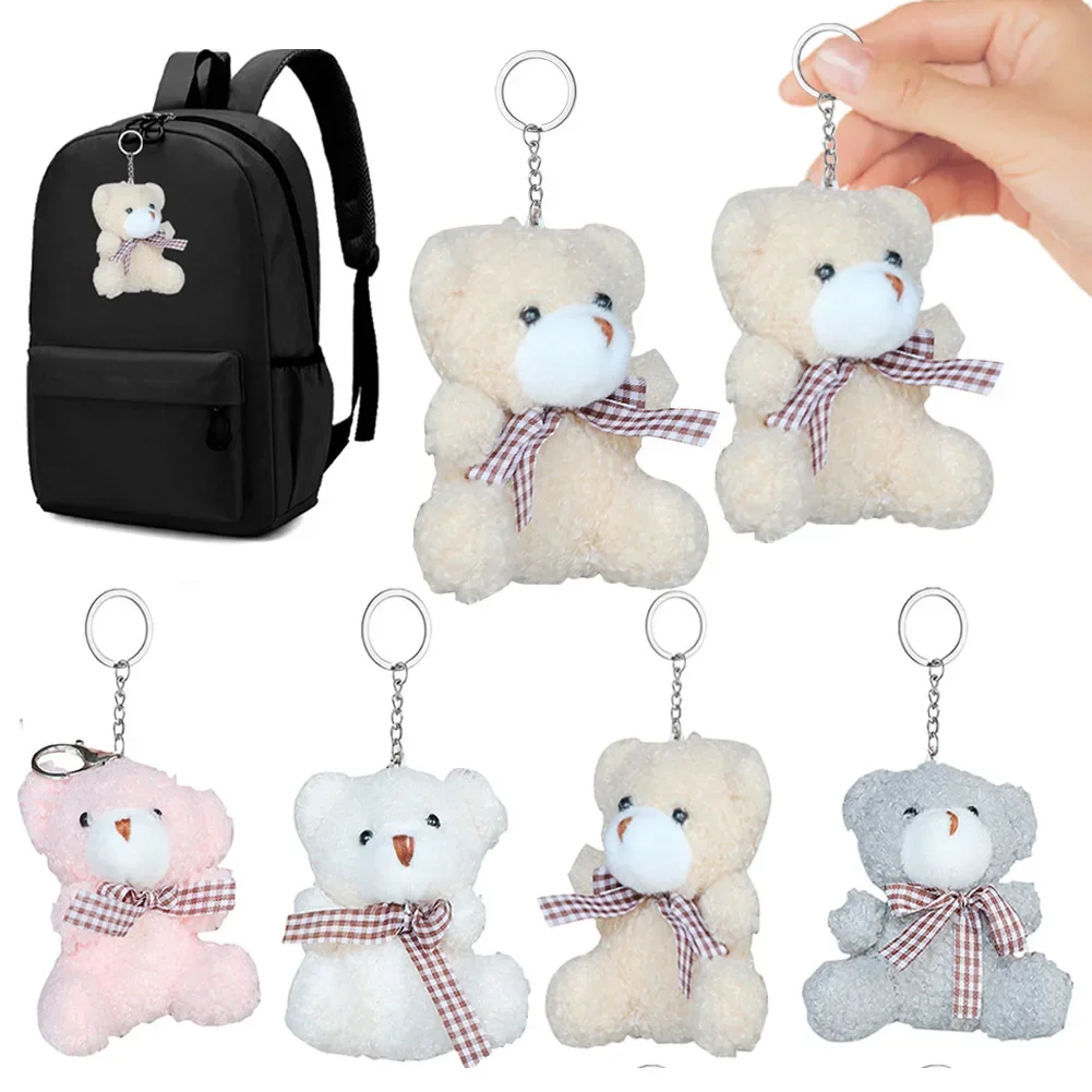 

Plush Bear Dolls KeyChain Bears Stuffed Plush Toy Cartoon Plush Bag Keychain Aniaml Key Ring Children Birthday Party Gifts