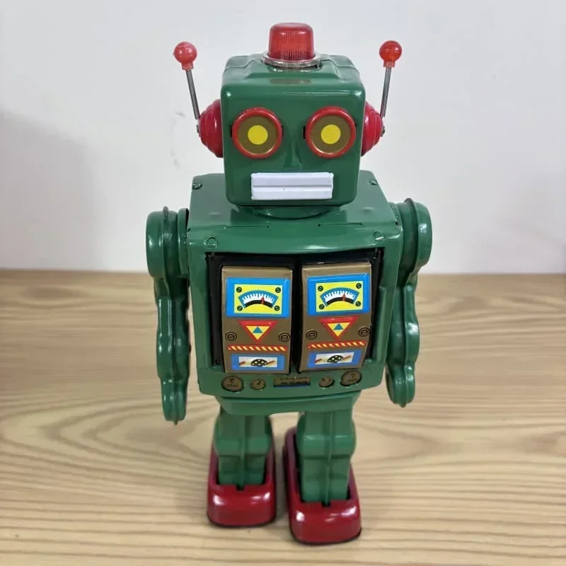 Fockety Vintage Aufzieh-Roboter – Eisenblech-Spielzeug Mit Trommel, Wackelnde Bewegung, Deko Für Café, Bar, Restaurant & Sammler Fockety Vintage Aufzieh-Roboter – Eisenblech-Spielzeug Mit Trommel, Wackelnde Bewegung, Deko Für Café, Bar, Restaurant & Sammler