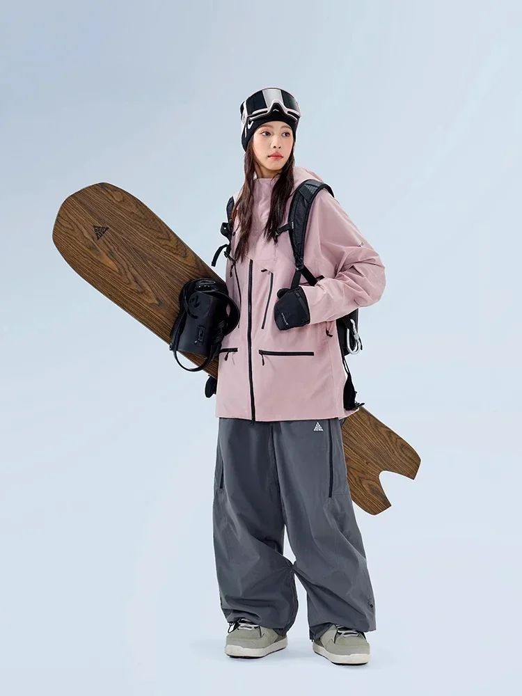 New windproof ski suit set P cotton waterproof and warm veneer