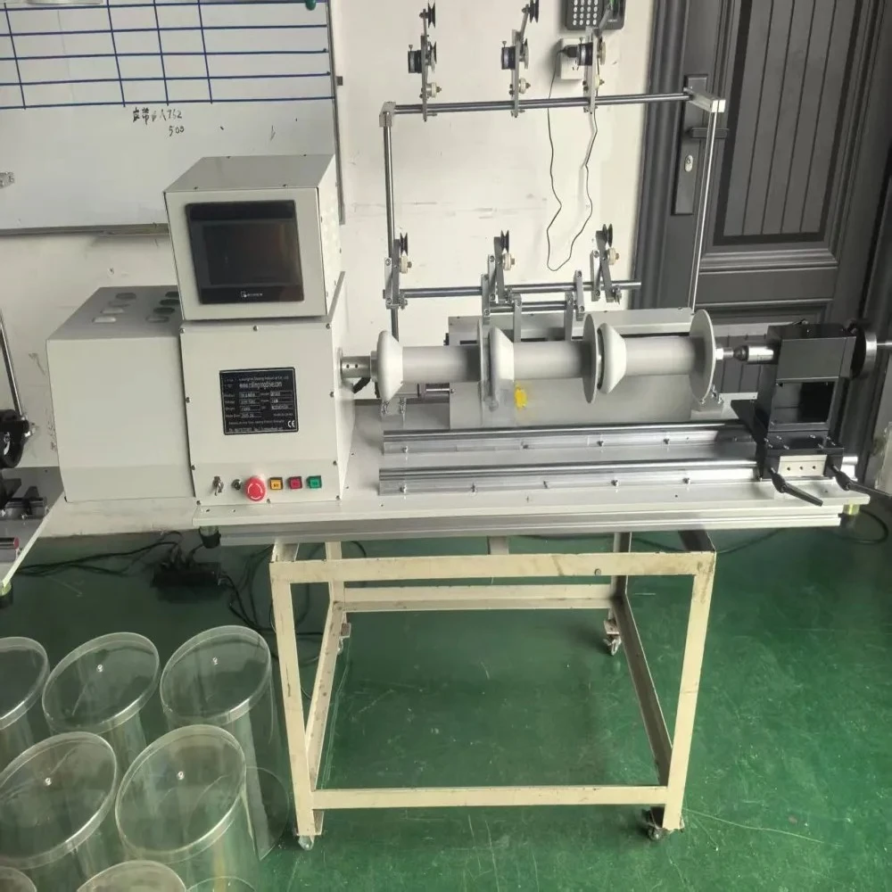 High Speed Russian Language Unmanned Aerial Vehicle Fiber Optic Rewinding Machine