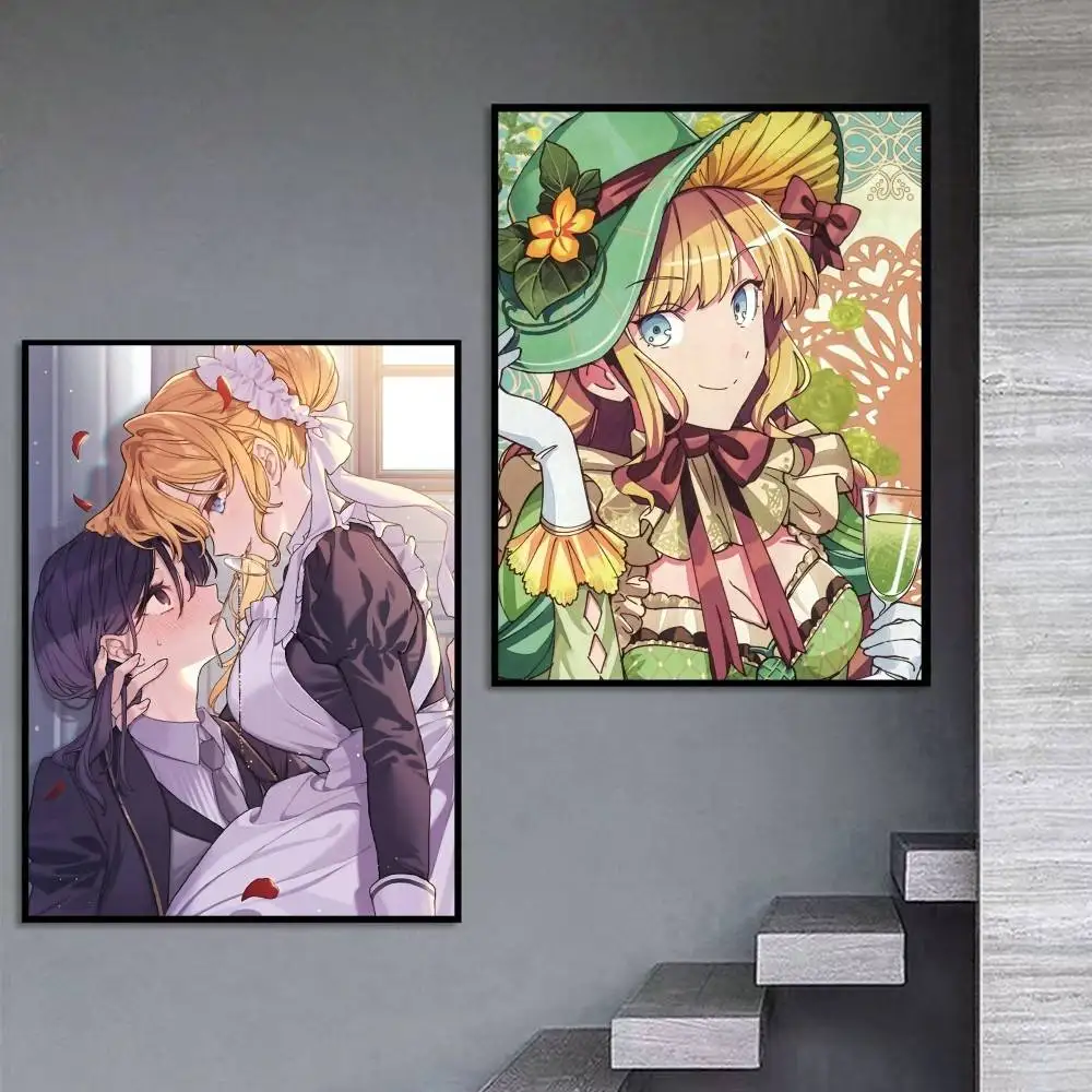 GL-Anime Im in Love with the V-Villainess Poster Self-adhesive Art Waterproof Paper Sticker Coffee House Bar Room Wall Decor