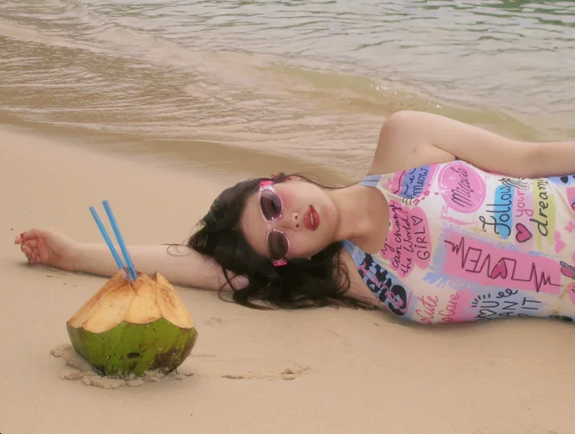 5A High Quality Retro Korean GM Pink Heart Aped Cycling Sunglasses Women's Trendy Candy Sunscreen GUMY Sun Glasses Frame