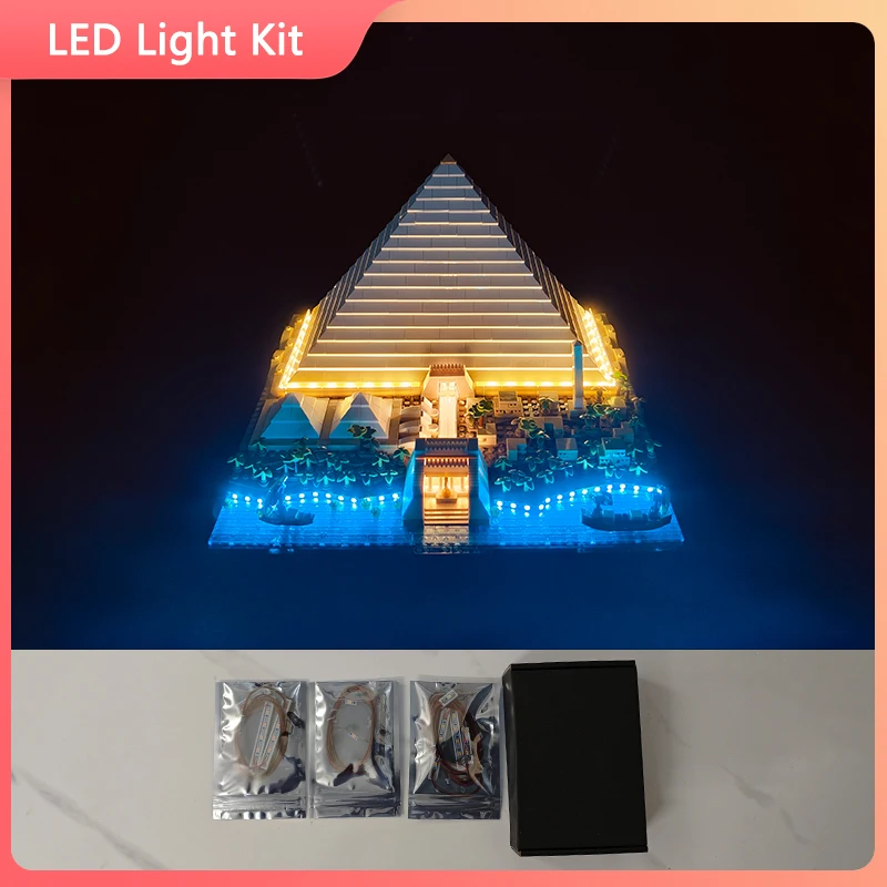 21058 The Great Pyramid of Giza LED Light Kit For Compatible 6111 (Only Lighting Inlcuded)