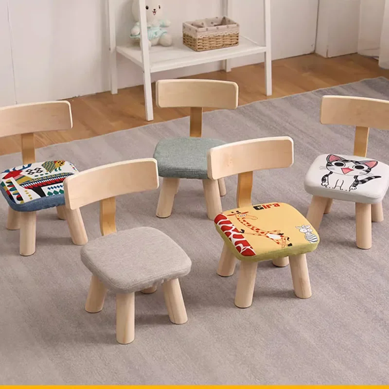 Silla de diseño para niños y niñas, Mueble de diseño para estudio, habitación, escuela, taburete, Alta seguridad, LT