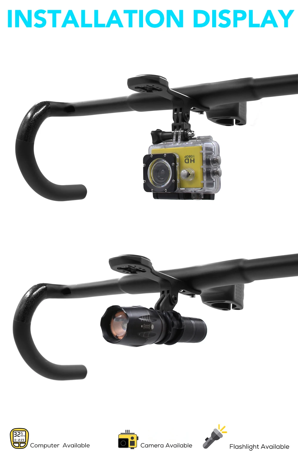 RACE Creston IC SL X Vollcarbon-Gravel-Lenker mit interner Kabelführung, T1000, integriertes Cockpit für 31,8/28,6-mm-Gabel mit Halterung, -6 ° – Detail 6