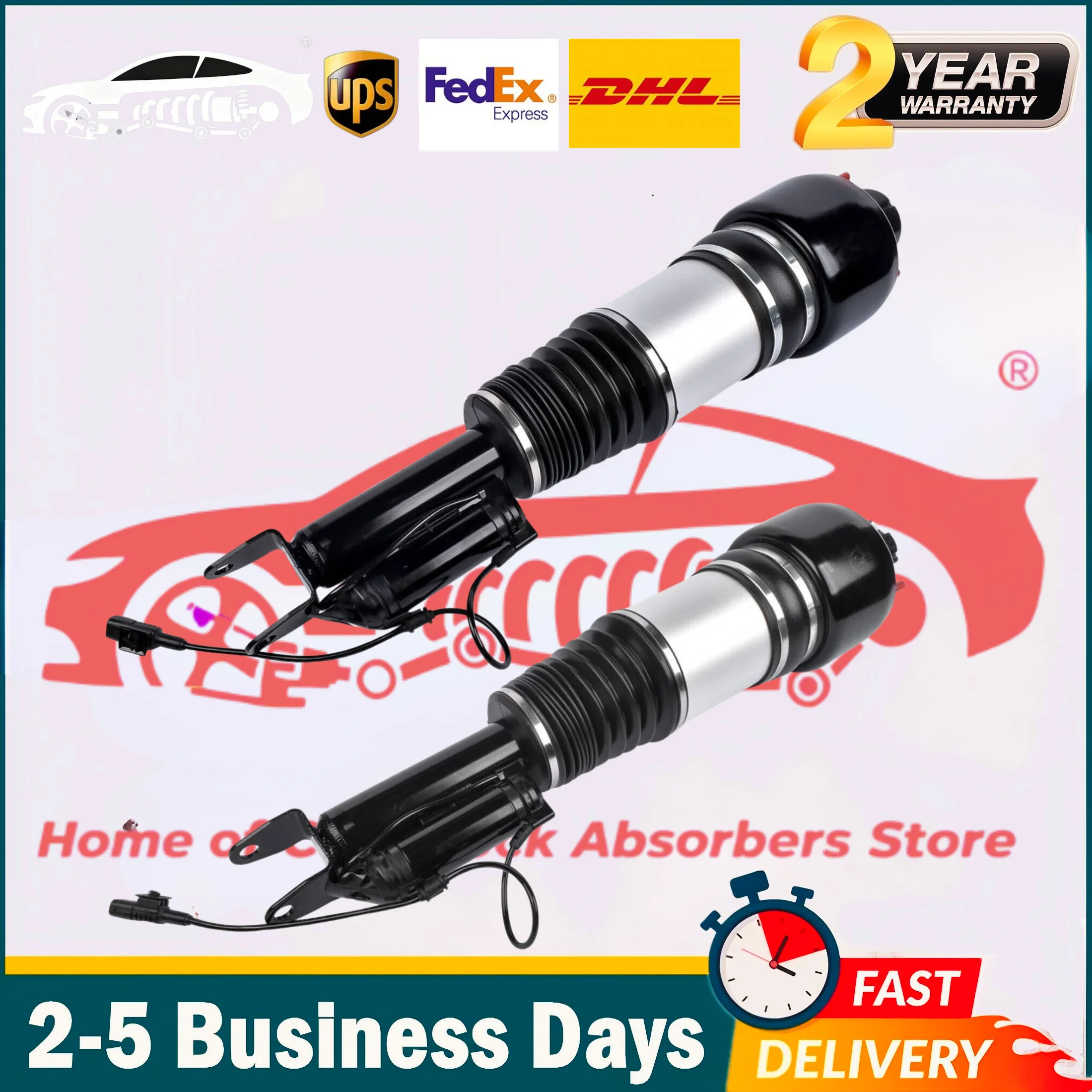 

Pair Front Air Suspension Shock Struts For Mercedes W211 CLS E-Class E500 E550 CLS350 E280 E320 E350 CLS500 CLS550 2WD 2002-2009