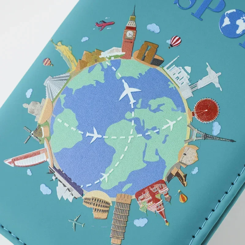 2025 UV Color Print Global Passport Cover Plane Ticket Holder Passport Holder Id Card Holder Passport Covers Travel Accessories